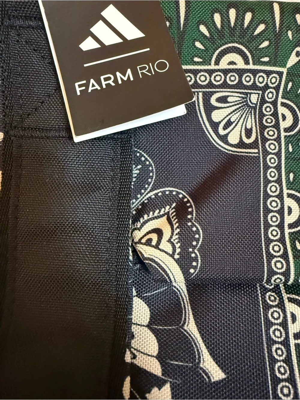 Adidas Farm Rio Green & Black Patterned Tote Bag
